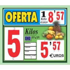 Portaprecios Oferta